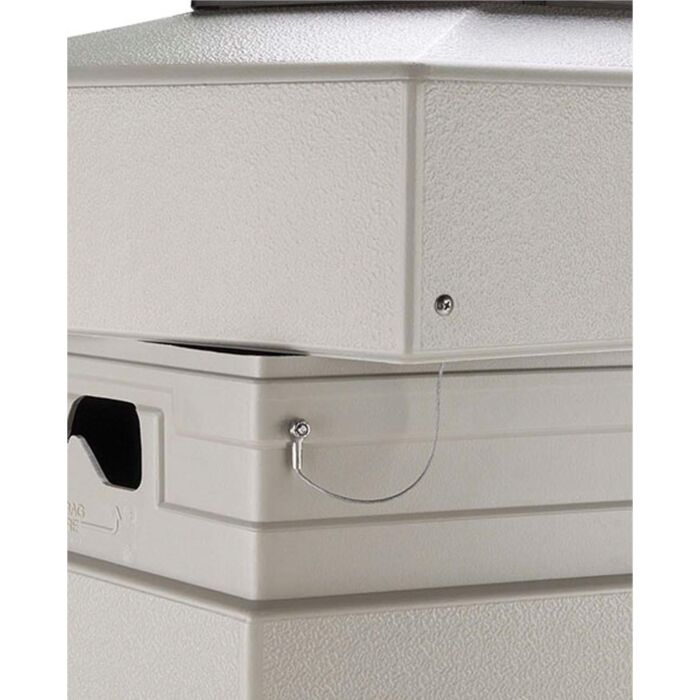 Base-to-Lid Security Cable for Trash and Recycling Containers