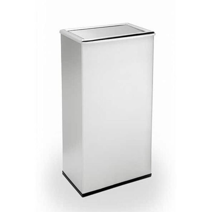 Precision Series® Trash Container, 13.5-Gallon Rectangle, Swivel Lid