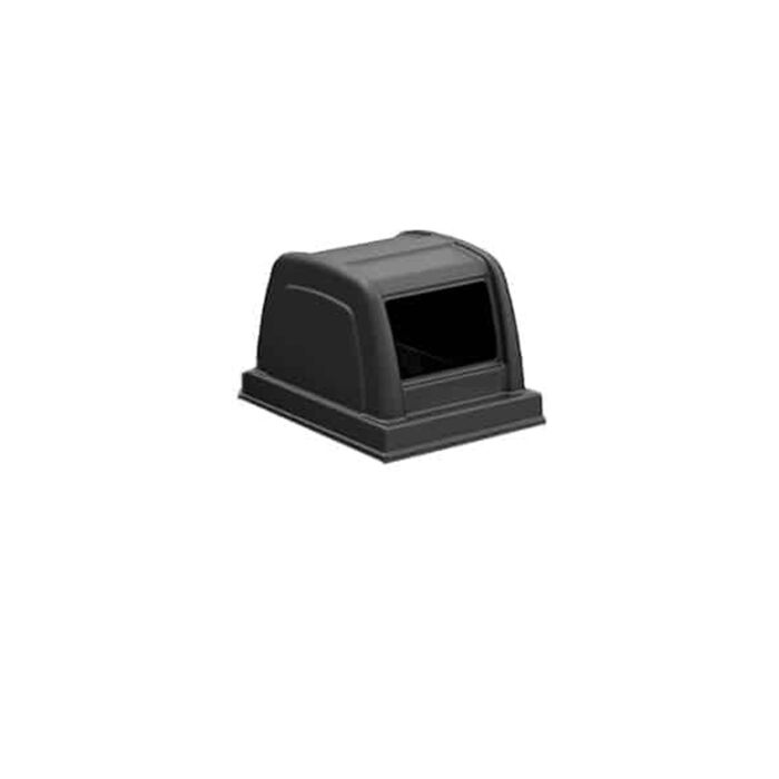Replacement Dome Lid for Parkview Trash Containers, 25-Gallon Square