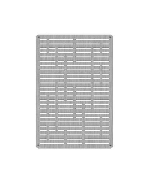 Recycle42 Stainless Steel Panels, Horizontal Lines