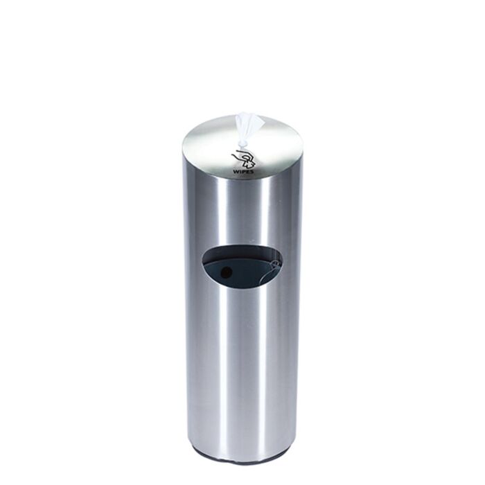Precision Series® Trash Container, 10-Gallon Round, Dome Lid, Wipe Dispenser