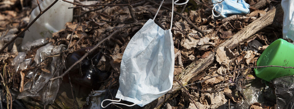 facemask on ground