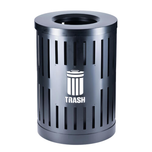 DualCoat Open-Top Lid w/ Gray Trash Logo