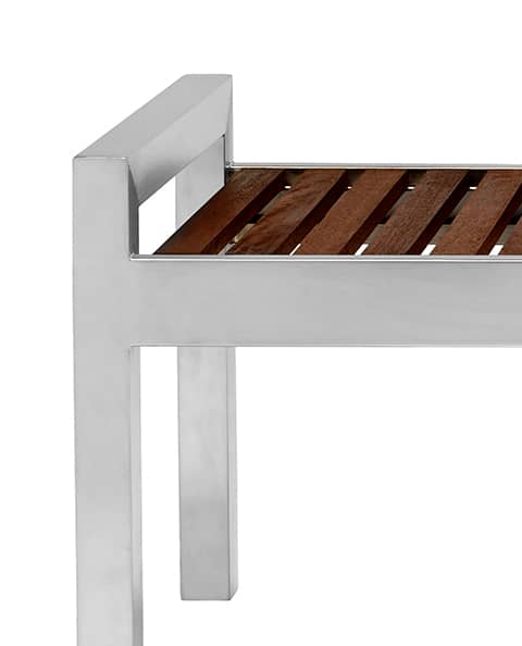 Espresso wood bench deals