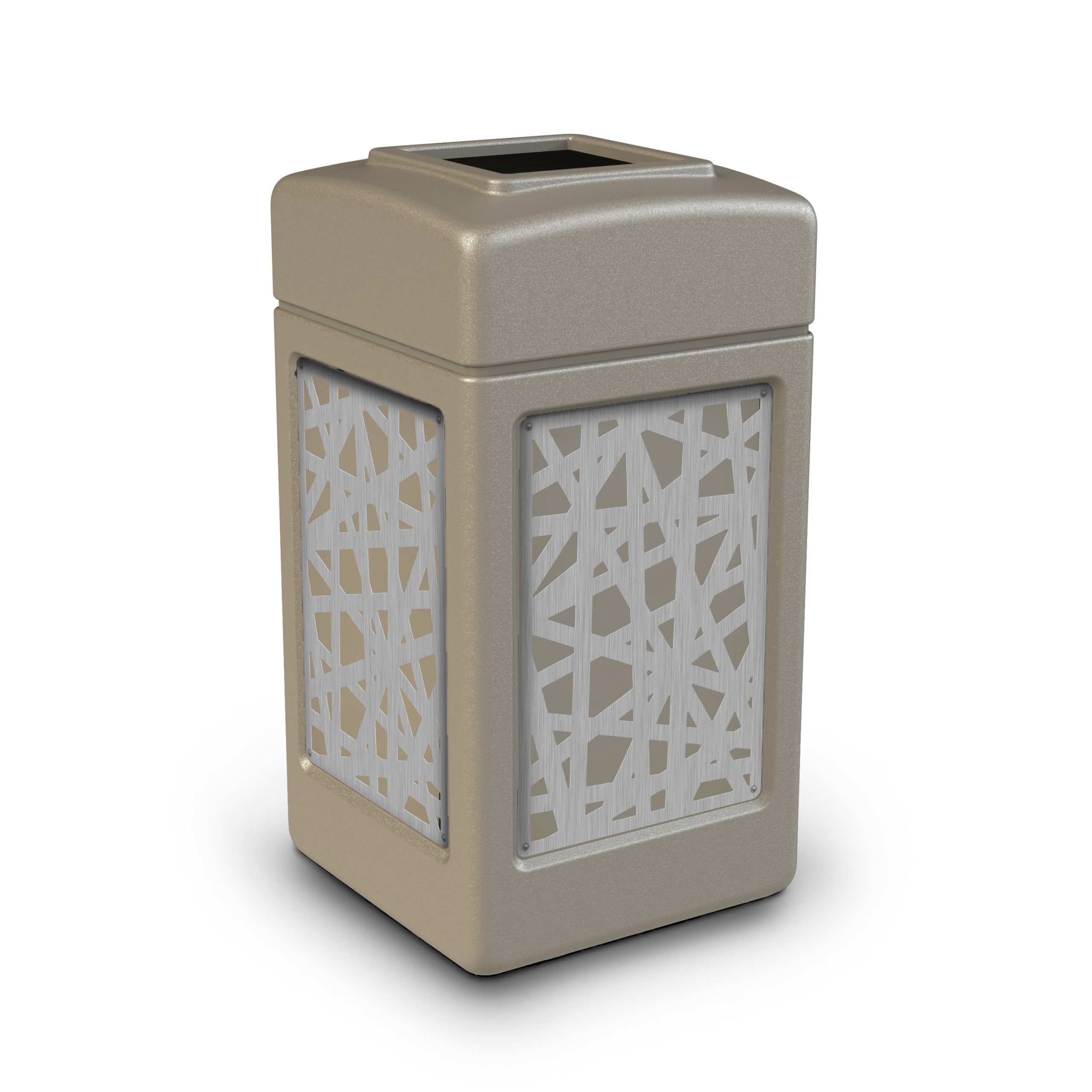 https://www.commercialzone.com/wp-content/uploads/2022/09/734263K-PolyTec-Series-42-Gallon-Square-Waste-Receptacle-Beige-Intermingle-scaled-1.jpg