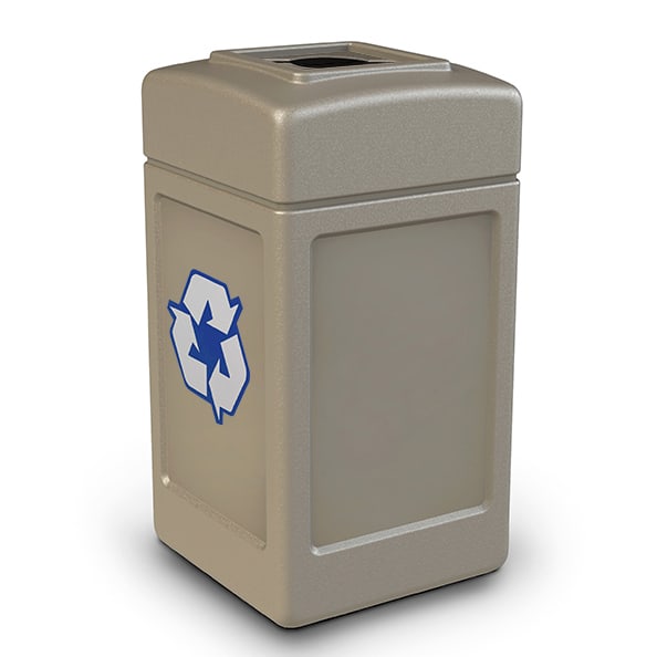 Beige 42 Gallon Recycle42 Recycling Container Color 