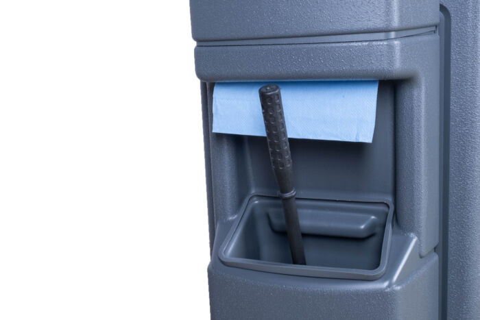Aruba Waste and Windshield Service Center, 42-Gallon Square, Single-Sided, Clean Station Dome Lid - Image 9