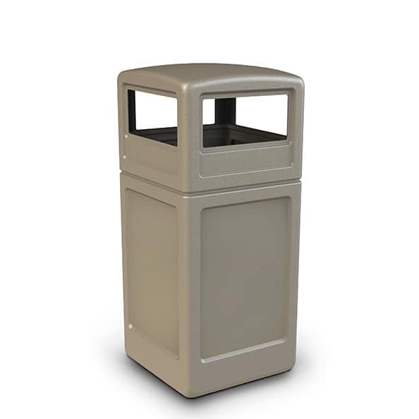 Commercial Zone 737103 30-Gallon Hex Waste Container - Gray