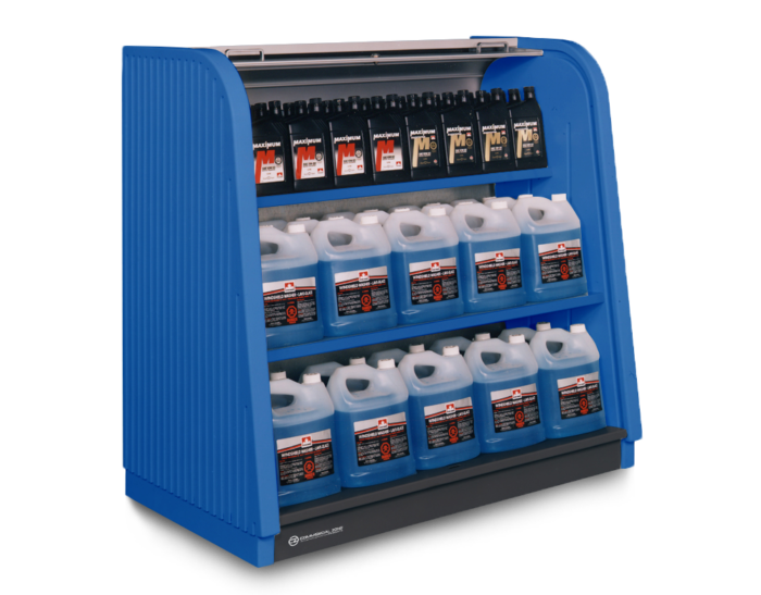 PolyTec™ Roll Top Merchandiser, 48"W x 24"D x 47"H - Image 2