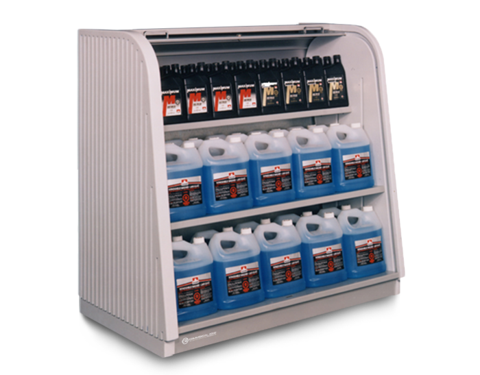 PolyTec™ Roll Top Merchandiser, 48"W x 24"D x 47"H - Image 3