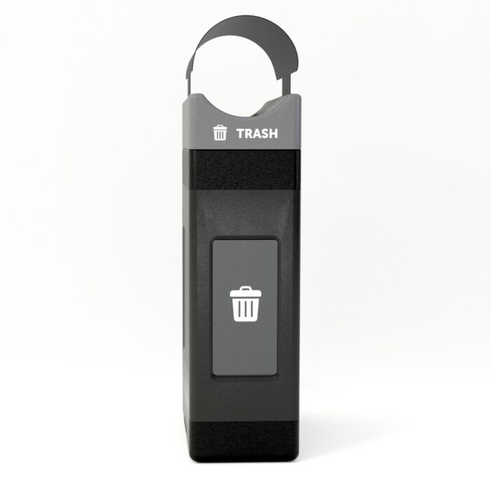 Avante™ Series, Black Trash/Recycling/Composting Container, 30-gallon Narrow - Image 3