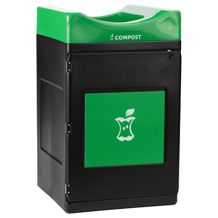 Avante™ Series, Black Trash/Recycling/Composting Container, 55-gallon Standard - Image 10